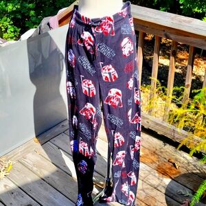 NWT, Men's Star Wars lounge pants, black, flannel, sz 2XL